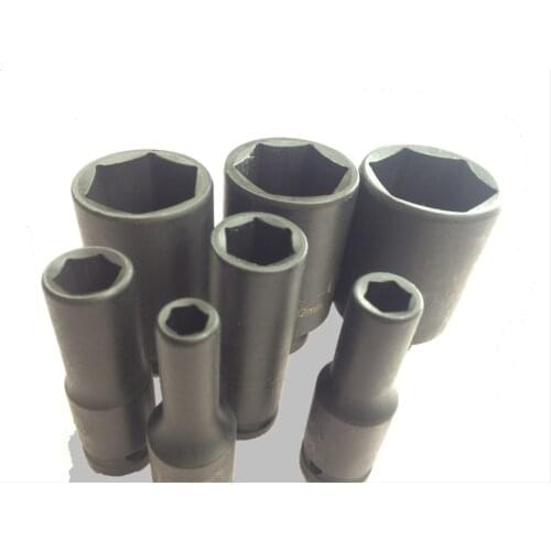 2pcs, 30--38MM Length:80MM 1/2" 12.5mm air impart hexagon socket ratchet wrench head pneumatic hex sleeve torque spanner auto