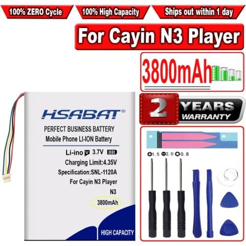 HSABAT 3800mAh Battery for Cayin N3 Player