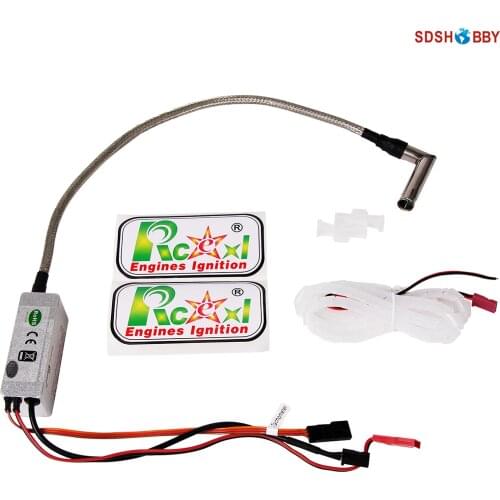 Aluminum BOX Rcexl Igniter Single Cylinder Engine Igniter for ME-8 1/4 -32 90deg Suitable for 37mm 44mm Cylinder Depth