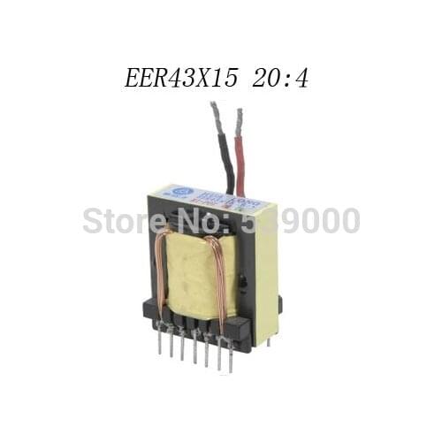 Free shipping Welder transformer EER43X15 20:4 those welding transformer high frequency switch power supply transformer