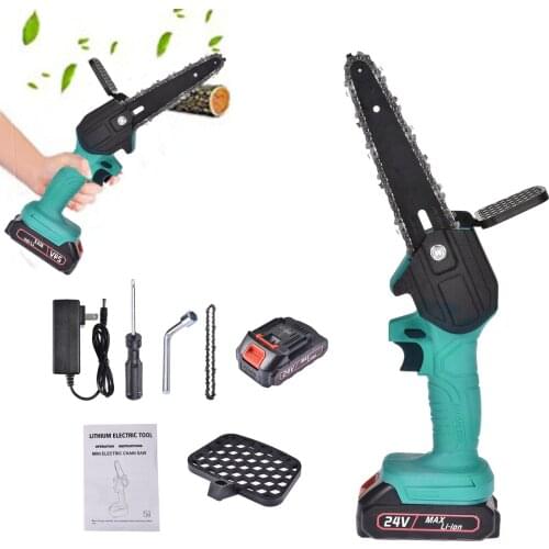 6 Inch 550W Wireless Mini Electric Chainsaw Pruning Tool With Rechargeable Battery Woodworking One-handed Garden Tool