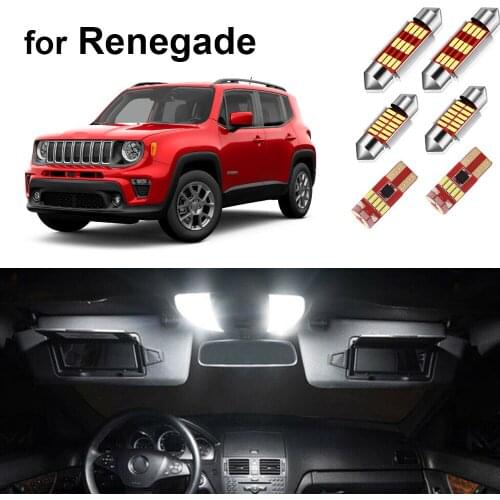 Canbus Car Led Interior Light Kit For Jeep Renegade 2015 2017 2018 2019 2020 2021 Dome Map Lamp Top Quality