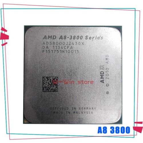 AMD A8-Series A8 3800 2.4 GHz Quad-Core CPU Processor AD3800OJZ43GX Socket FM1