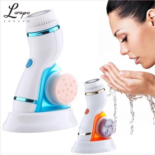 Electric Face Cleansing Face Rotating Cleansing Brush Silicone USB Facial Cleansing Brush Skin Care Machine Brush Cleaner