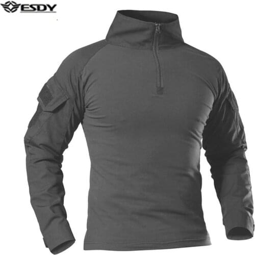 2021 Camouflage 9 Colors US Army Combat Uniform Military Shirt Cargo Multicam Airsoft Paintball Tactical Cotton Clothes