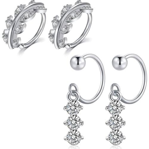 JFORYOU 18 Gauge Helix Cartilage Tragus Earrings Hoope Surgical Steel Daith Earrings Piercing Jewelry Heart CZ Small Earring