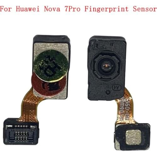 Home Button Fingerprint Sensor Flex Cable Ribbon For Huawei Nova 7Pro 5G Touch Sensor Flex Replacement parts