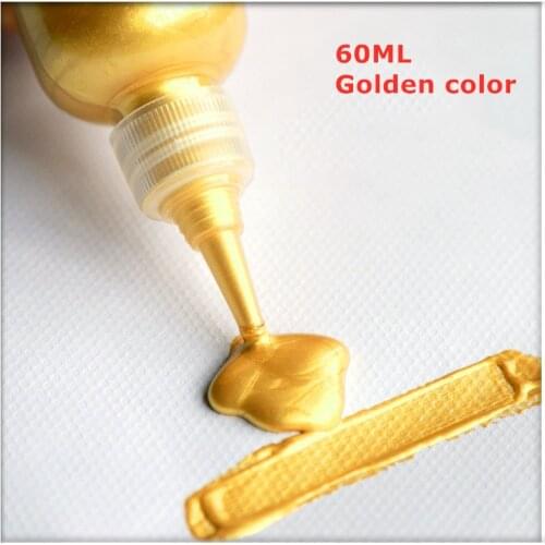 60ml Acrylic Paint Metallic Gold Silver Copper For Epoxy Resin Jewelry Making Plaster Doll Handmade DIY Colorant Pigment
