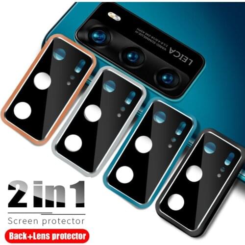 Titanium Alloy Camera Lens for huawei p40 pro ultra Protective Ring Cover Tempered Glass Screen Film Protector for huawei p40