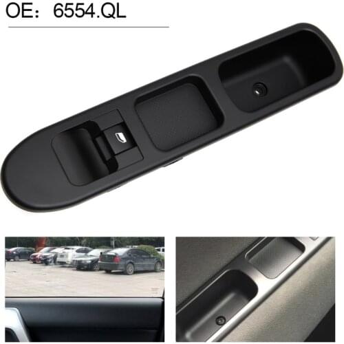 OE 6554.QL Electric Window Switch with Frame Car Front Left Switches for Peugeot 207 Auto Replacement Part