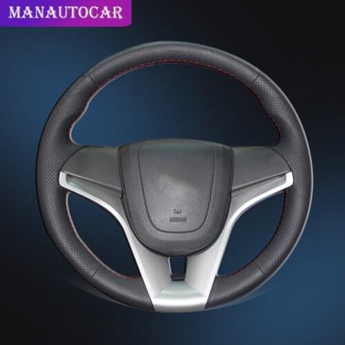 Car Braid On The Steering Wheel Cover for Chevrolet Cruze 2009-2014 Aveo 2011-2014 Orlando 2010-2015 Holden Cruze 2010 Auto DIY