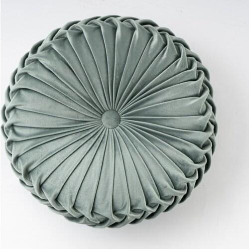 Round Seat Cushion Velvet Fabric Back Cushion Sofa Pillow Bed Pillow for Sleeping Backrest
