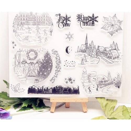 16.5*22.5CM Easter woods Transparent Clear Stamps / Silicone Seals Roller Stamp for DIY scrapbooking photo album/Card Making