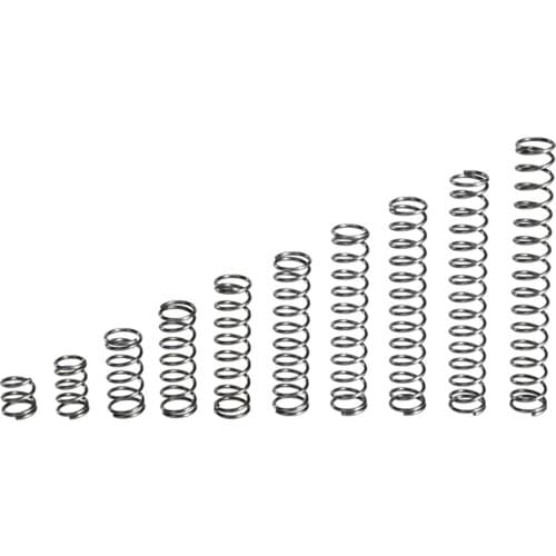 Wire Diameter 0.7mm, Outer Diameter 4mm, Free Length 5/10/15/20/25/30mm, Spring Steel Extension Spring, Compressed Springs