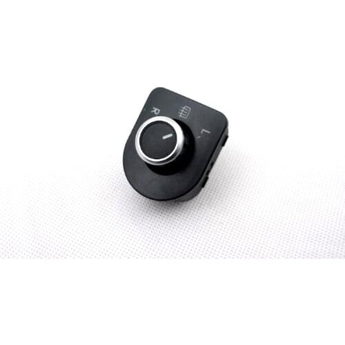 Matt Chrome Rear View Side Mirror Switch Knob (Heat Mirror Support) For VW Volkswagen Golf MK4