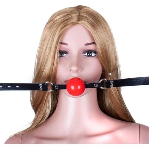 42mm Open Mouth Ball Gag Silicone Gag Fetish Fantasy Bondage Restraints Sex Toys for Couples Fetish Adult Game Women Erotic Toys