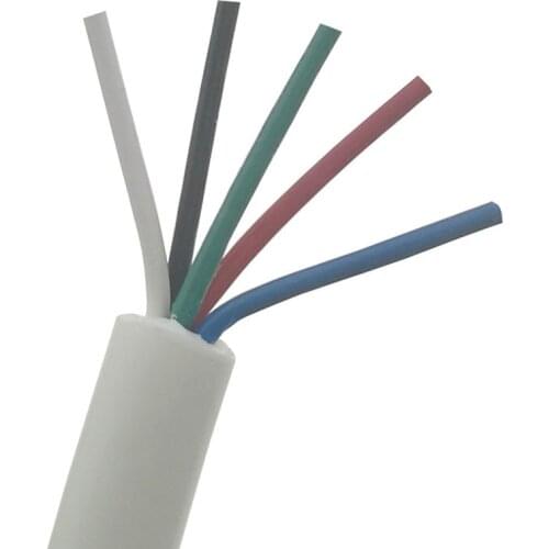 White Dimensions 5mm Soft Five 5 Core Silicone Wire For T12 936 937 907 9501 2028 Durable Soldering Station Handle Line