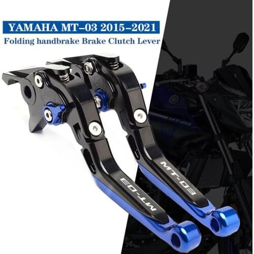 For YAMAHA MT-03 MT03 MT 03 2015 2016 2017 2018 2019 2020 2021 Motorcycle Accessories Folding Extendable Brake Clutch Levers