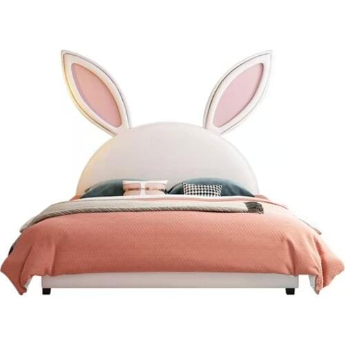 Modern solid wood bed 2 people Fashion child children kids bed bedroom furniture 20215