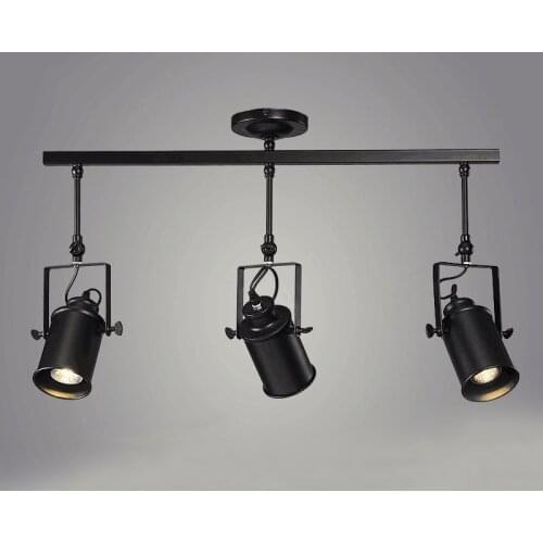 Vintage Iron Loft Industrial Spotlights Adjustable Pendant Lamp Clothing Store Lighting Coffee House//Bar/Mall Pendant Lamp