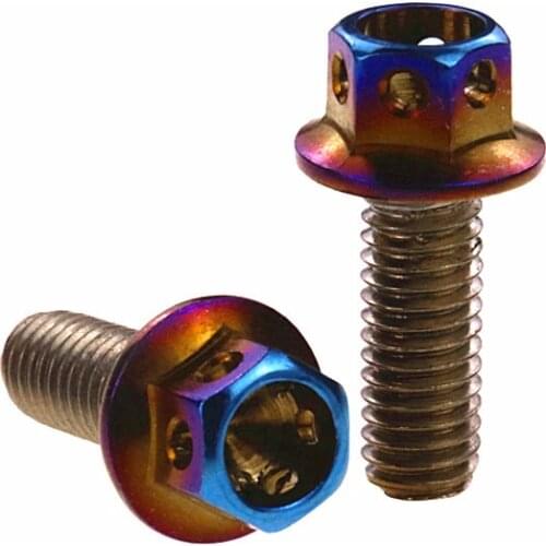 10 Pcs M6 Motorcycle Decorative Screws Bolts Stainless Steel Multicolor Universal For Honda Yamaha Kawasaki Suzuki Ktm Ducati