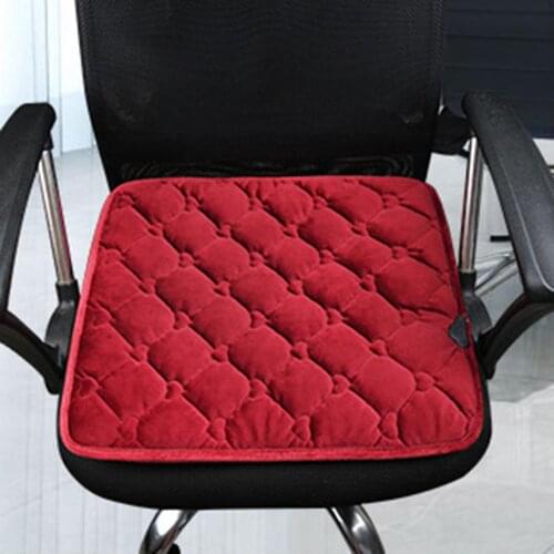 5V Winter Warm Plush USB-powered Car Seat Office Chair Heating Cushion Pad Mat