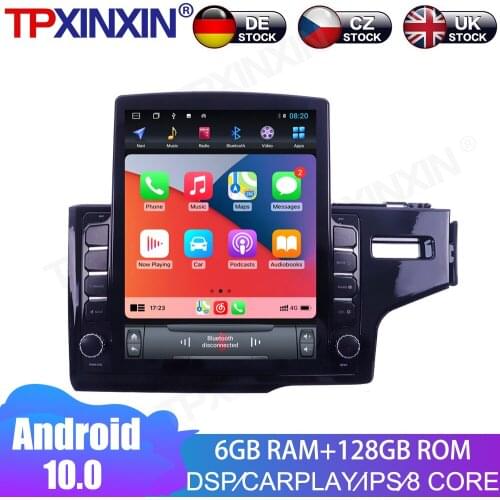 6+128GB For Honda Fit RHD 2014-2017 Android 10.0 Car Multimedia Radio Player IPS Touch Screen Stereo GPS Navigation With System