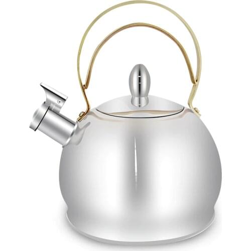 Whistling kettle pot 2500ml Stainless steel thick kettle water gas large capacity kettle whistle general teaports