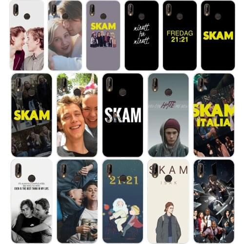 252FG Norwegian tv SKAM Soft Silicone Tpu Cover Case for huawei Mate P20 P30 Llte Pro Y6 Y7 2019