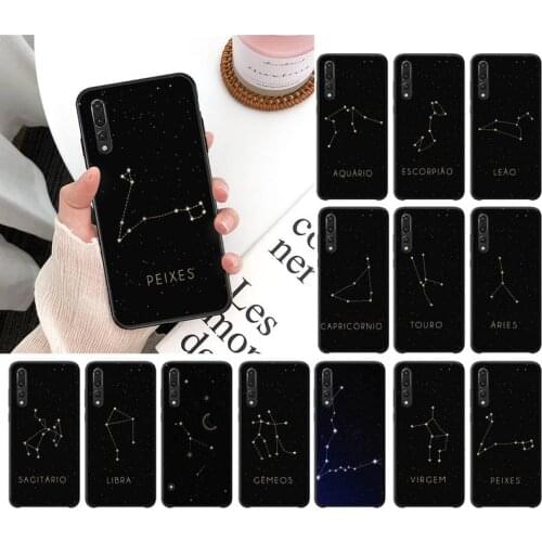12 constellations zodiac signs Phone Case For Huawei P20 lite P40 lite mate 10 20 lite P20 pro P smart 2019 Y7 P30 lite case