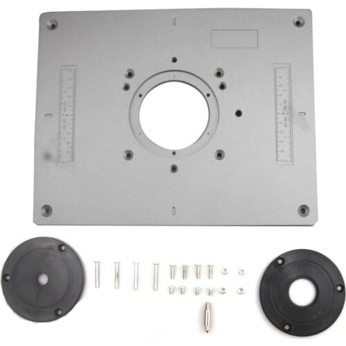 Woodworking Trimming Machine Router Board Table Insert Board Engraving Flip Multi-functional DIY Fine Tuning Aluminum Trimmer