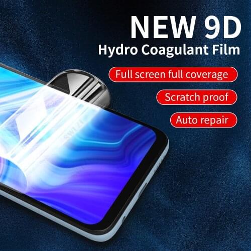 Full cover for xiaomi redmi 10X 9A 9i 9C note 9 9T 9S 8 8T 7 7S pro Max 8A screen protector hydrogel film protective Not Glass