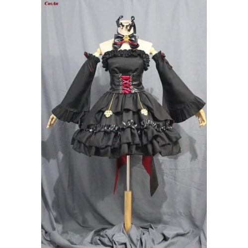 Game DNF NaiLuo Cosplay Costume Lovely Black Battle Uniform Full Set Activity Party Role Play Clothing High-End Custom-Make Any