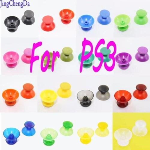 JCD 2pcs Analog Joystick Replacement grip Cap Button Repair Parts for Sony PlayStation Dualshock 3 PS3 Gamepad Controller
