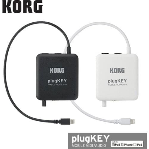 Korg Plugkey Mobile MIDI / Audio Channel Audio Plug-In; Play iPhone/iPad Using Any Keyboard