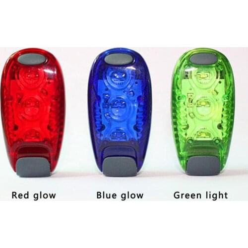 Multifunctional bicycle taillight outdoor riding 3 LED safety warning light Running nighttime backpack light bike helmet light