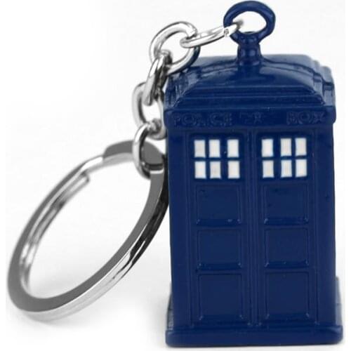 MQCHUN dalek tardis police box vintage Pendant key chain keyring key holder Accessories for Women Men Jewelry -50