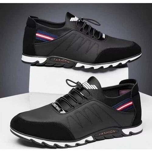 2021 New Men Shoes Leather Cowhide Leather Shoes Men Comfortable Low-top British Casual Single Shoes Leather Shoes Formal Shoes