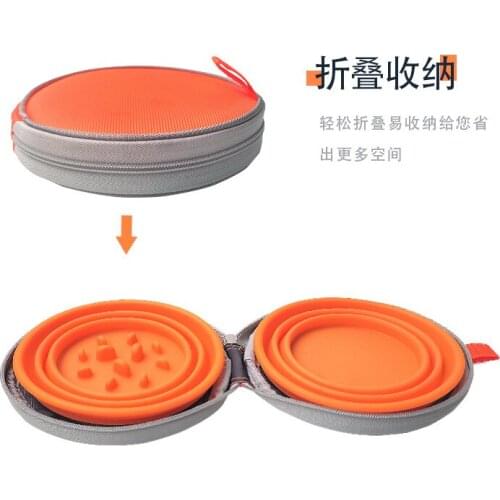 New Pet Slow Food Bowl Anti-choking Folding Bowl Slow Food Bowl Pet Bowl