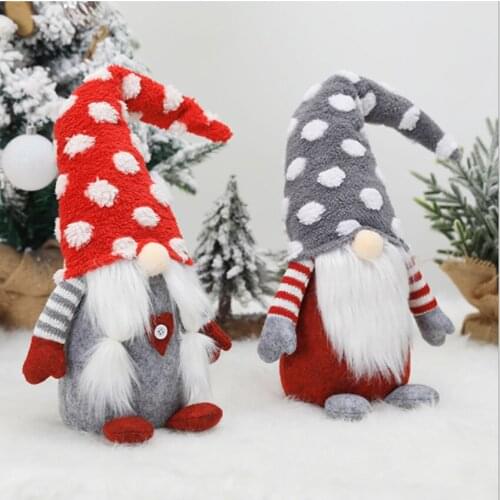 Creative new Christmas ornaments European and American style forest people faceless doll pose ornaments window dressing supplies