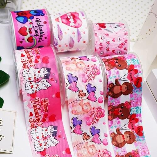 DIY Handmade Materials Printed Grosgrain Ribbon 50 Yard Per Size 49465