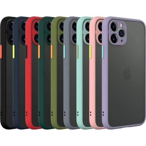 Luxury matte case for iphone 12 x/xs/xr/6s/7/8 plus 11 PRO MAX camera lens protection shockproof Fashion phone cover 100pcs/lot