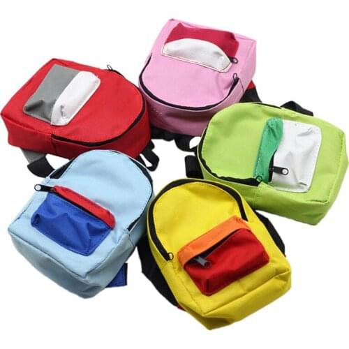 The Backpack is Suitable for 16 and 18 Inch Dolls and also Suitable for 1/3 1/4 BJD Dolls Accessories Cute Gift Mini Backpack