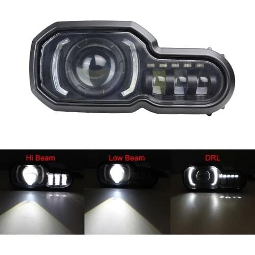 LED Headlight High/Low beam with DRL Assembly Kit and Replacement Headlight For BMW F650GS/F700GS/F800GS F800ADV F800R