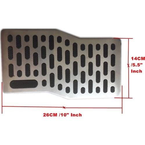 Universal Steel Auto Car Floor Carpet Mat Foot Rest Anti-Skid Plate Pad For GM Ford Chevrolet Buick Cadillac Dodge Jeep Chrysler