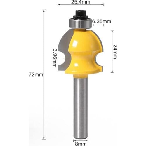 1pc 8mm Shank Line Architectural Molding Router Bit Woodworking Tenon Milling Cutter for Wood Machine Tools
