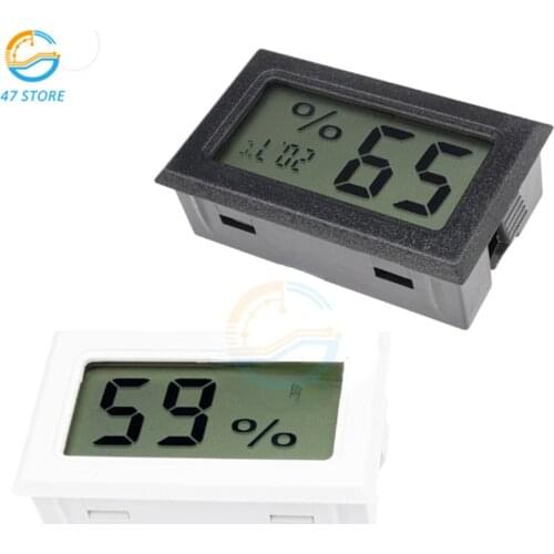 1pcs Mini Digital LCD Indoor Convenient -50℃〜+ 70℃ Temperature Sensor Humidity Meter Fridge Thermometer Hygrometer Gauge