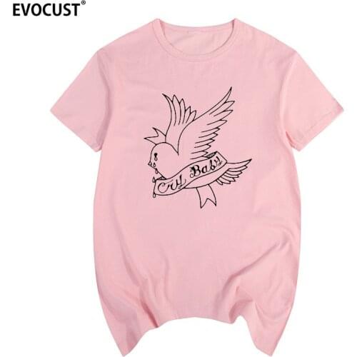 2019 lil peep Music Summer Graphic Tees Singer HELLBOY hiphop rapper CRY BABY T-shirt Cotton Men T shirt New women TEE fashion