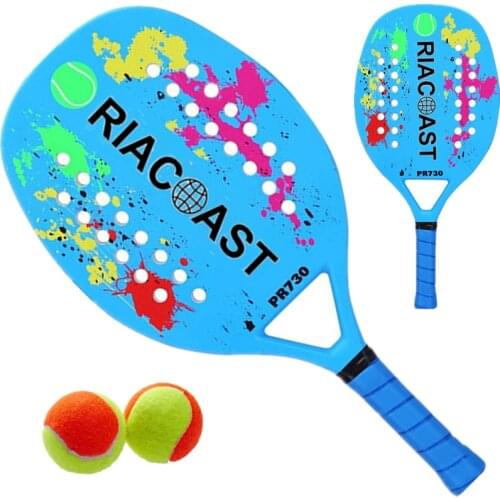 2021 Professional Carbon Beach Tennis Paddle Racket Soft EVA Face Pickleball Raqueta With Bag For Adult Tennis Racquet Equipment