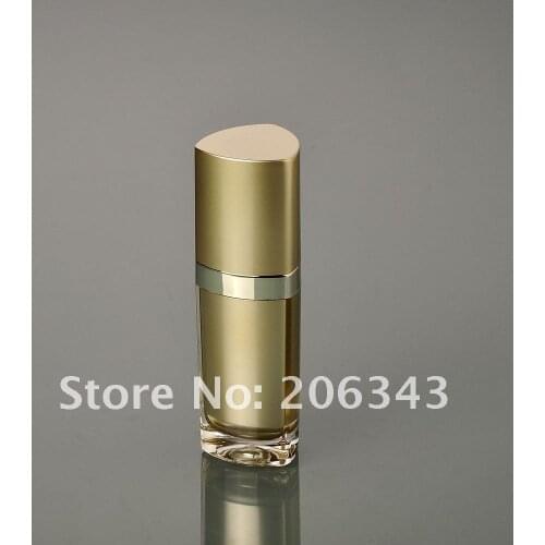 30ML pear white acrylic cone-shape press pump lotion bottle, cosmetic bottle